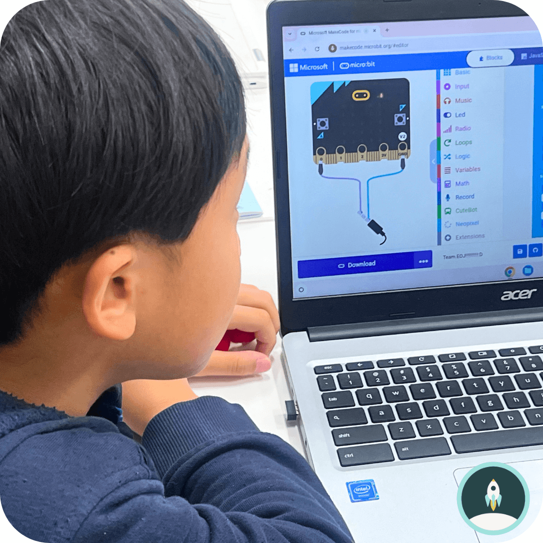 Student creating a maker project